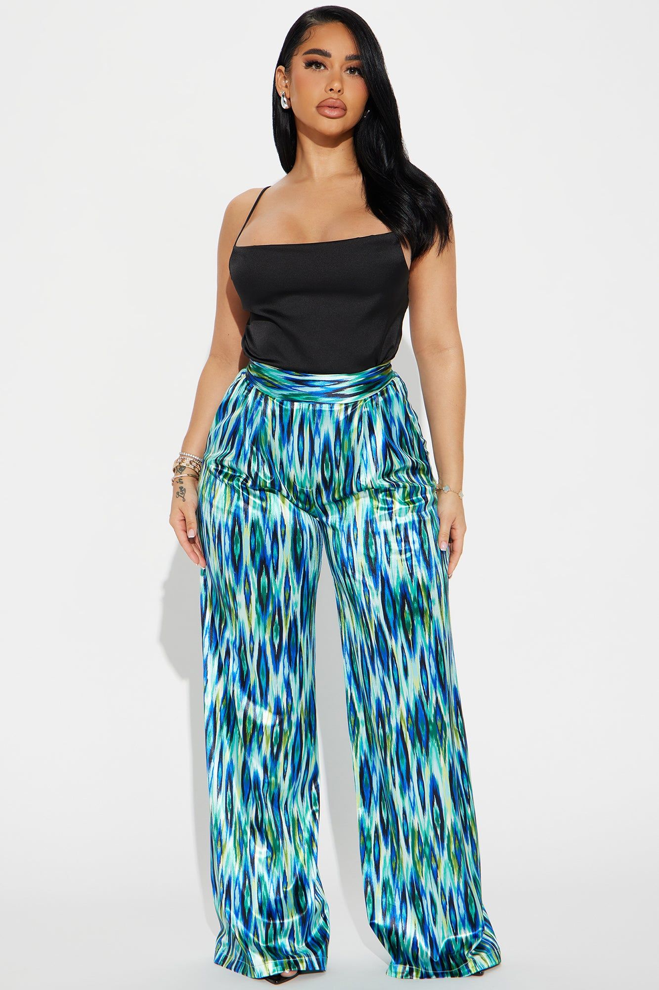 Sammi Satin Cami Top - Black sold by Fashion Nova product image thumbnail 2