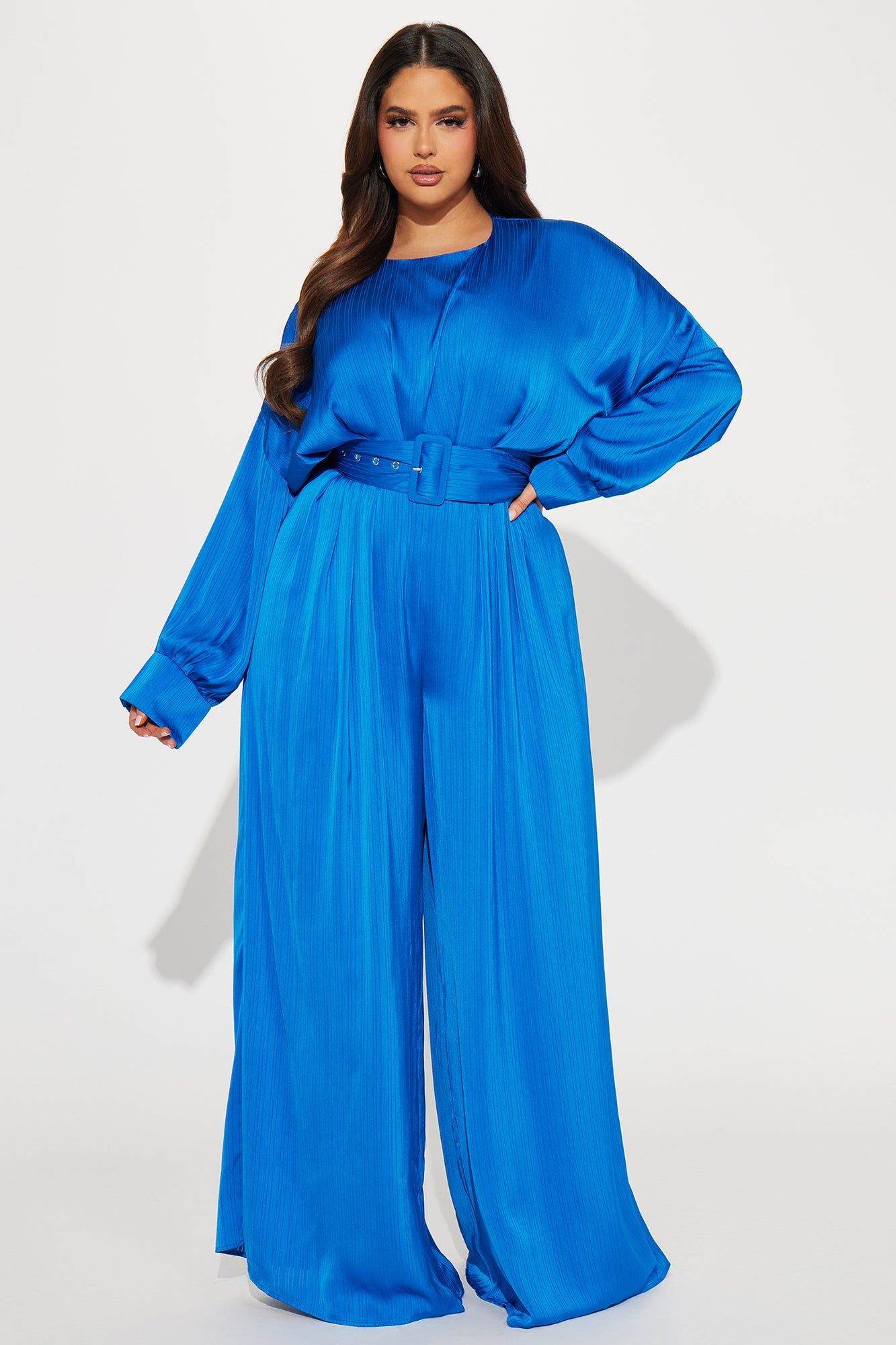 One Step Further Satin Jmpsuit - Blue sold by Fashion Nova product image thumbnail 4