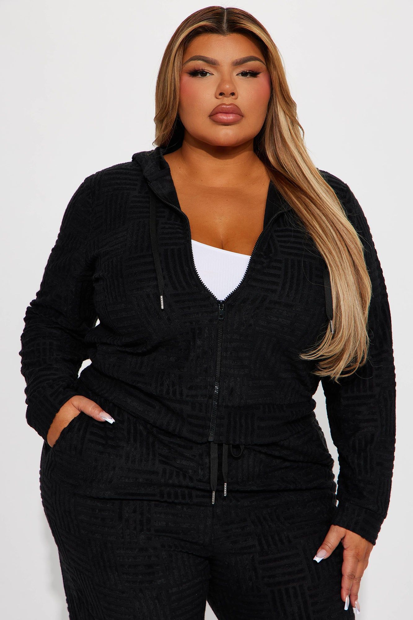 Stay Focused French Terry Jogger Set - Black sold by Fashion Nova product image thumbnail 6