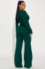 Believe It Blazer Pant Set - Hunter sold by Fashion Nova