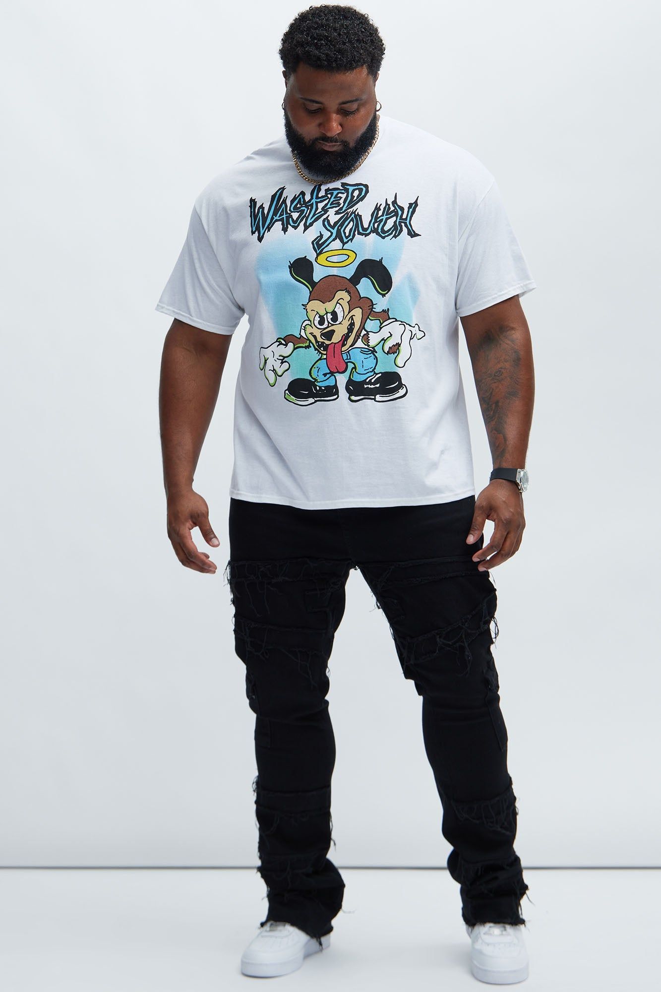 Wasted Bear Short Sleeve Tee - White sold by Fashion Nova product image thumbnail 5