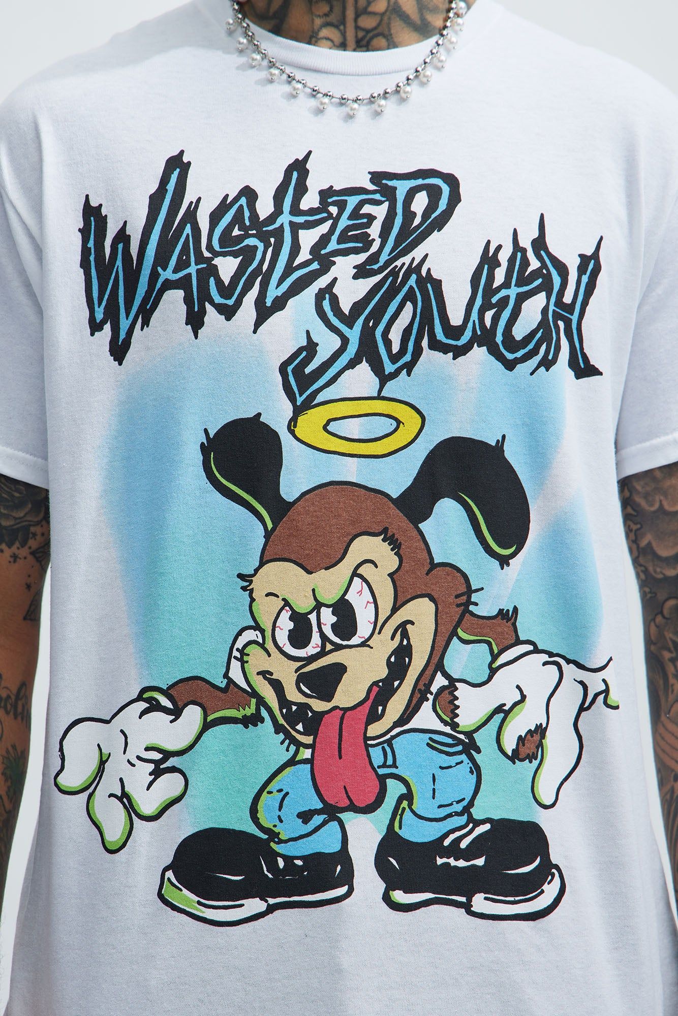 Wasted Bear Short Sleeve Tee - White sold by Fashion Nova product image thumbnail 3