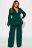 Believe It Blazer Pant Set - Hunter sold by Fashion Nova