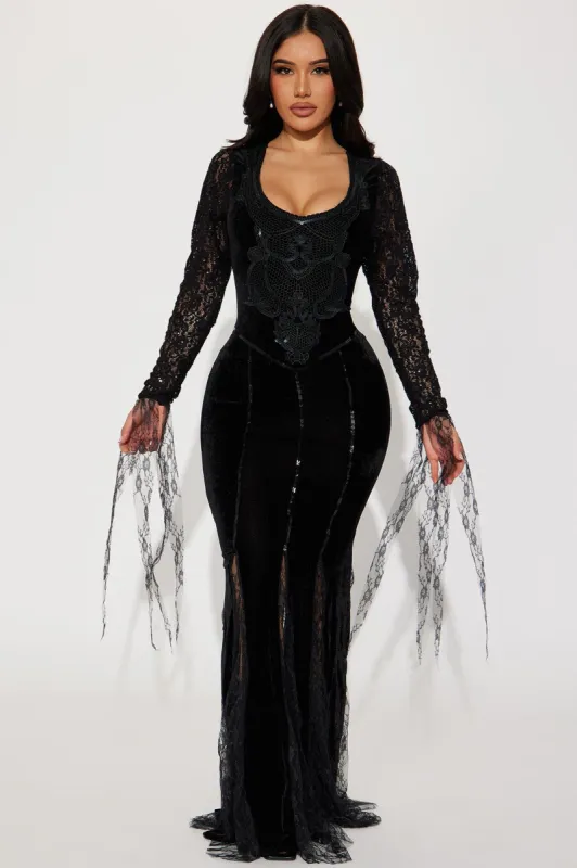 Enchanting Seductress 1 Piece Costume - Black sold by Fashion Nova