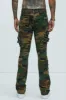 Step In Ruched Cargo Flare Pants - Camouflage sold by Fashion Nova