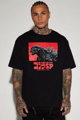 Godzilla Singular Point Short Sleeve Tee - Black sold by Fashion Nova