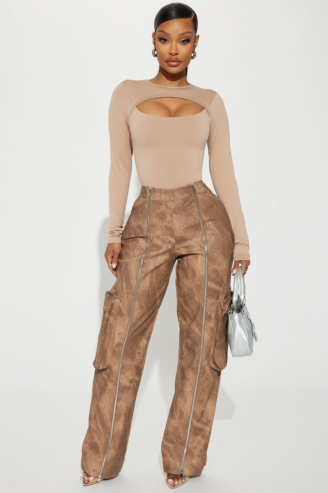 Eve Double Lined Top - Taupe sold by Fashion Nova product image thumbnail 2