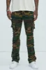 Step In Ruched Cargo Flare Pants - Camouflage sold by Fashion Nova
