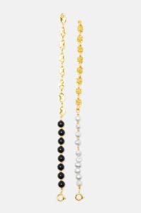 Gilded Greed Bracelet Set - Gold/combo sold by Fashion Nova