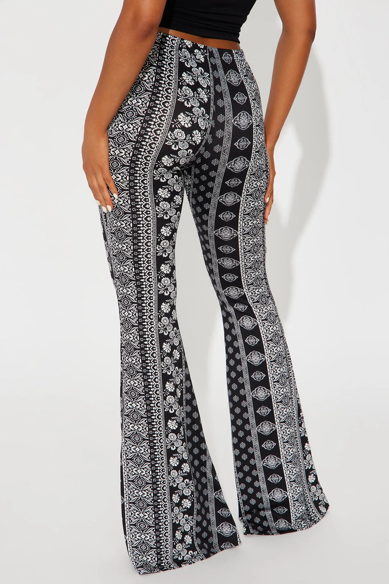 Full On Flare Pant - Black/White sold by Fashion Nova product image thumbnail 3