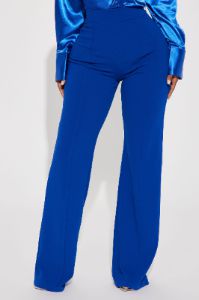 Victoria High Waisted Dress Pants - Royal sold by Fashion Nova