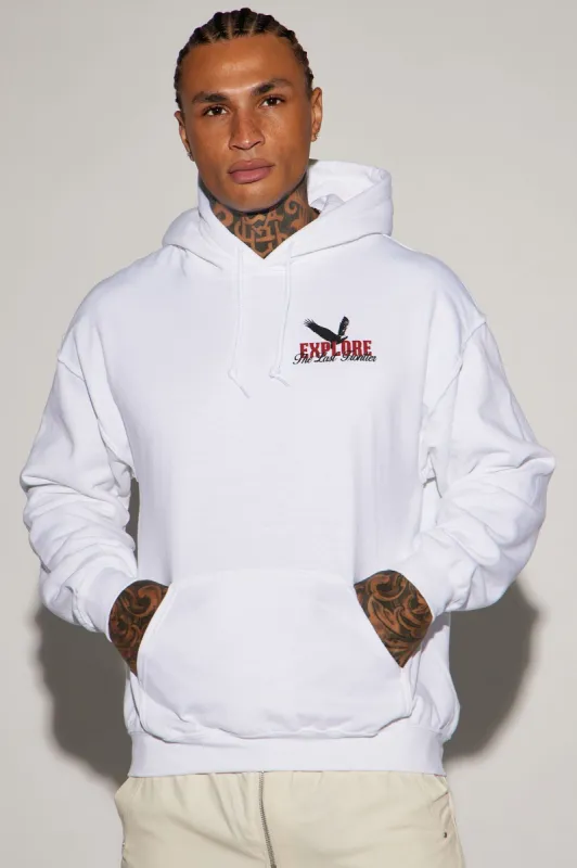 Get Lost Hoodie - White sold by Fashion Nova
