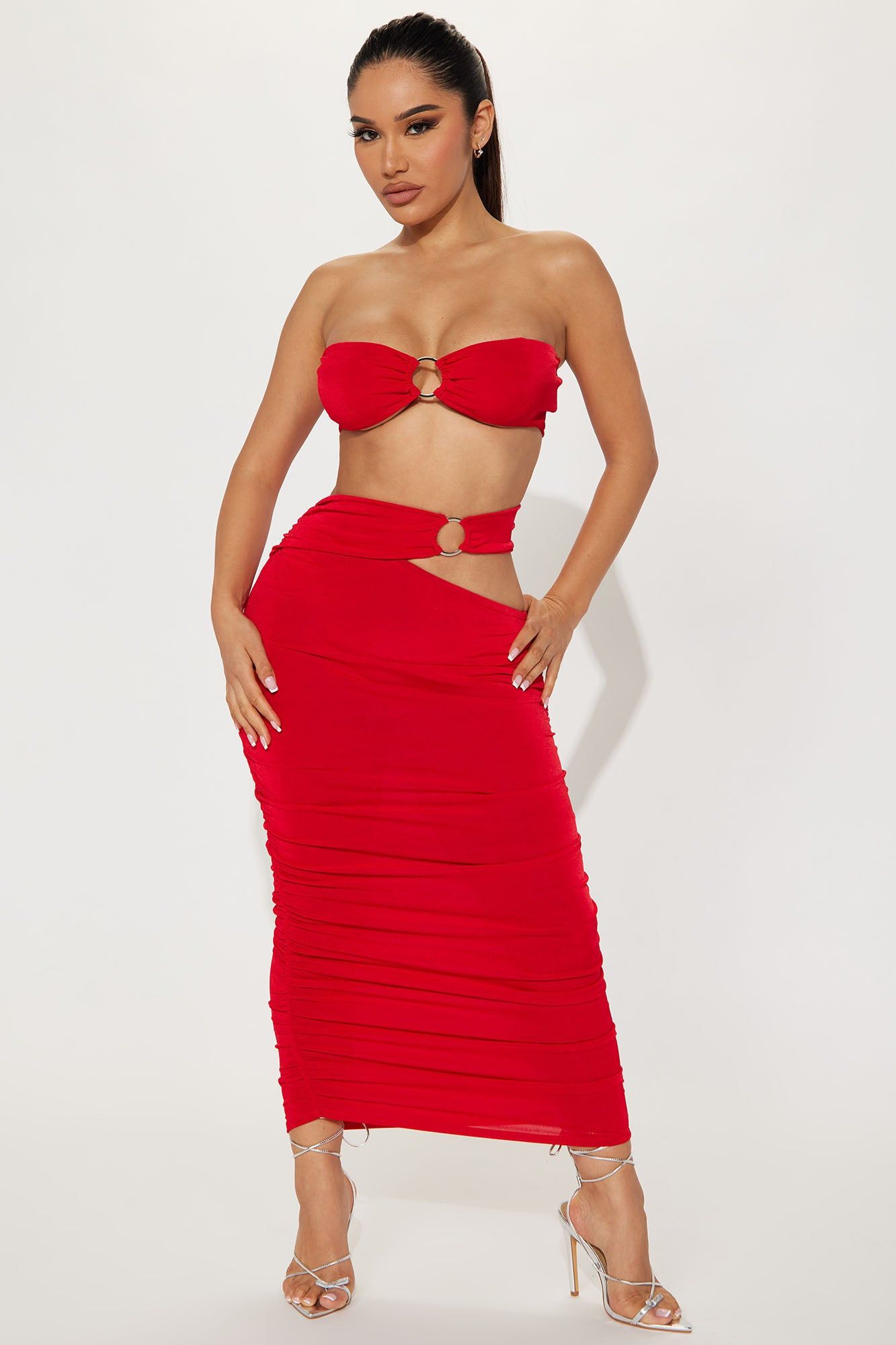 Sunniva Skirt Set - Red sold by Fashion Nova