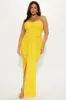 Catherine Ruched Maxi Dress - Yellow sold by Fashion Nova