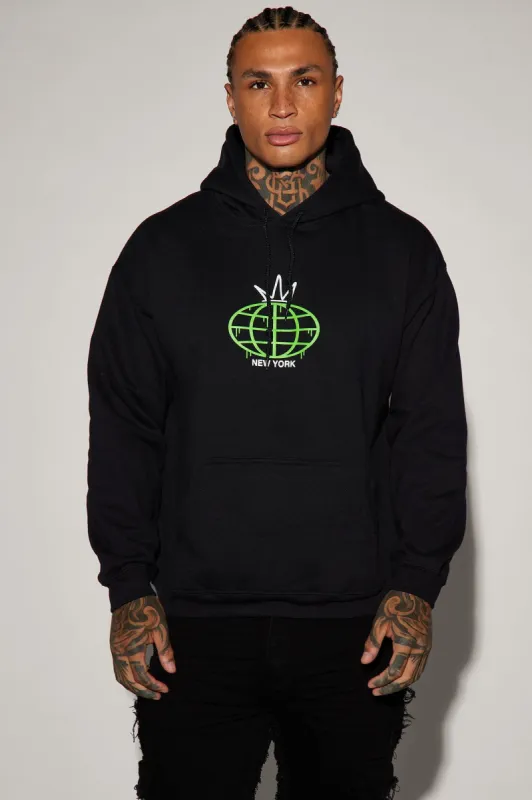 New York Glow Hoodie - Black sold by Fashion Nova