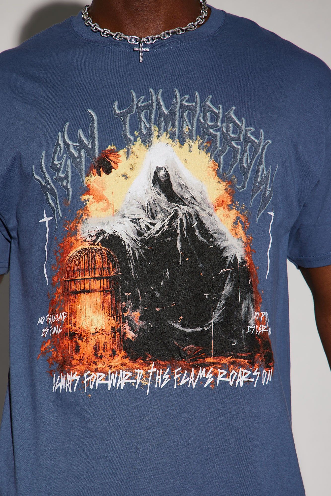 New Tomorrow Short Sleeve Tee - Navy sold by Fashion Nova product image thumbnail 4