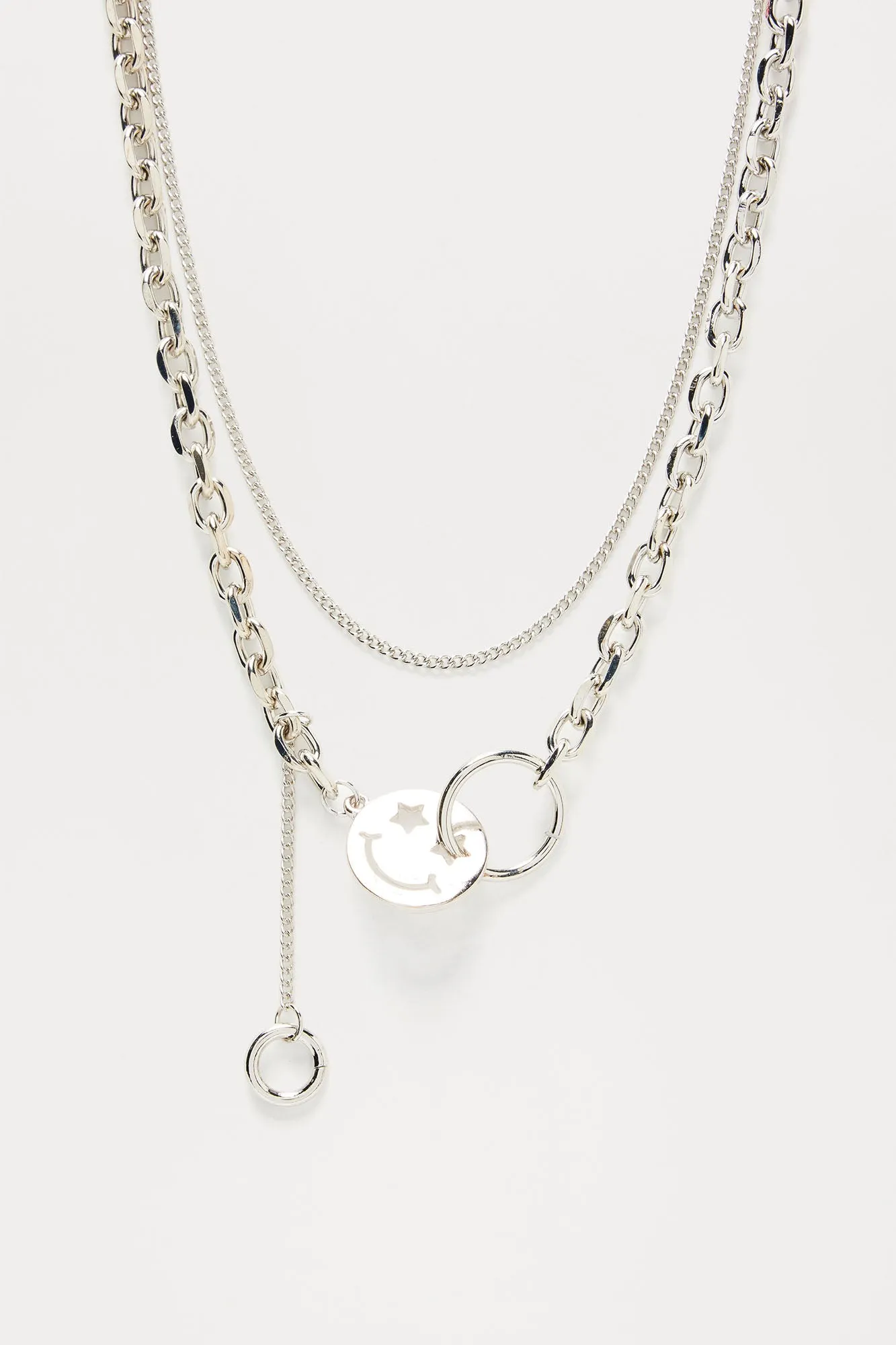 Keep It Smiling Necklace - Silver sold by Fashion Nova product image thumbnail 3