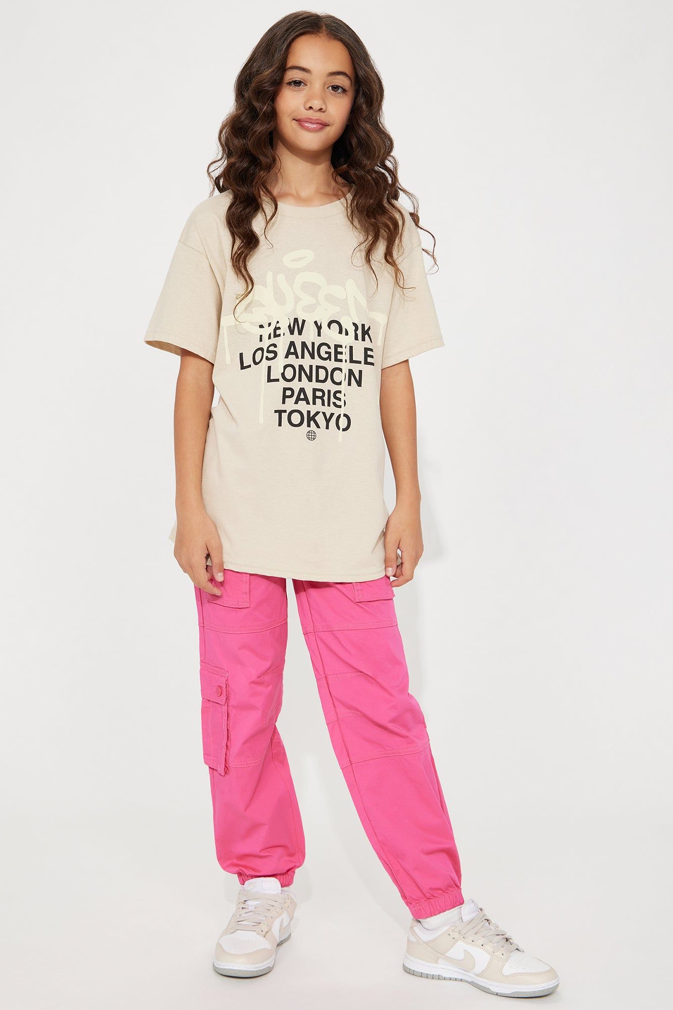 Mini Queen Street Graphic Tee - Sand sold by Fashion Nova product image thumbnail 3