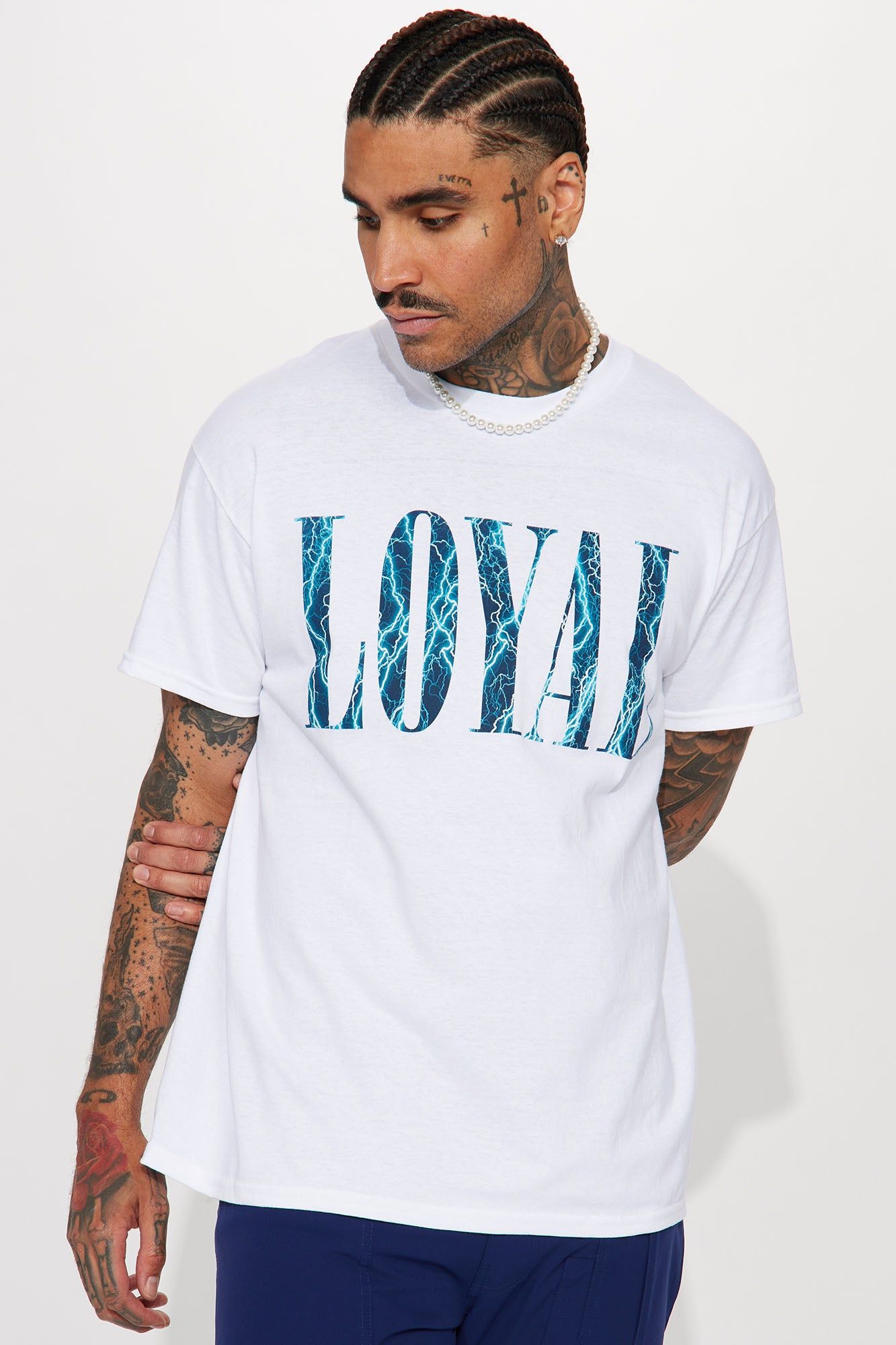 Loyal Short Sleeve Tee - White sold by Fashion Nova