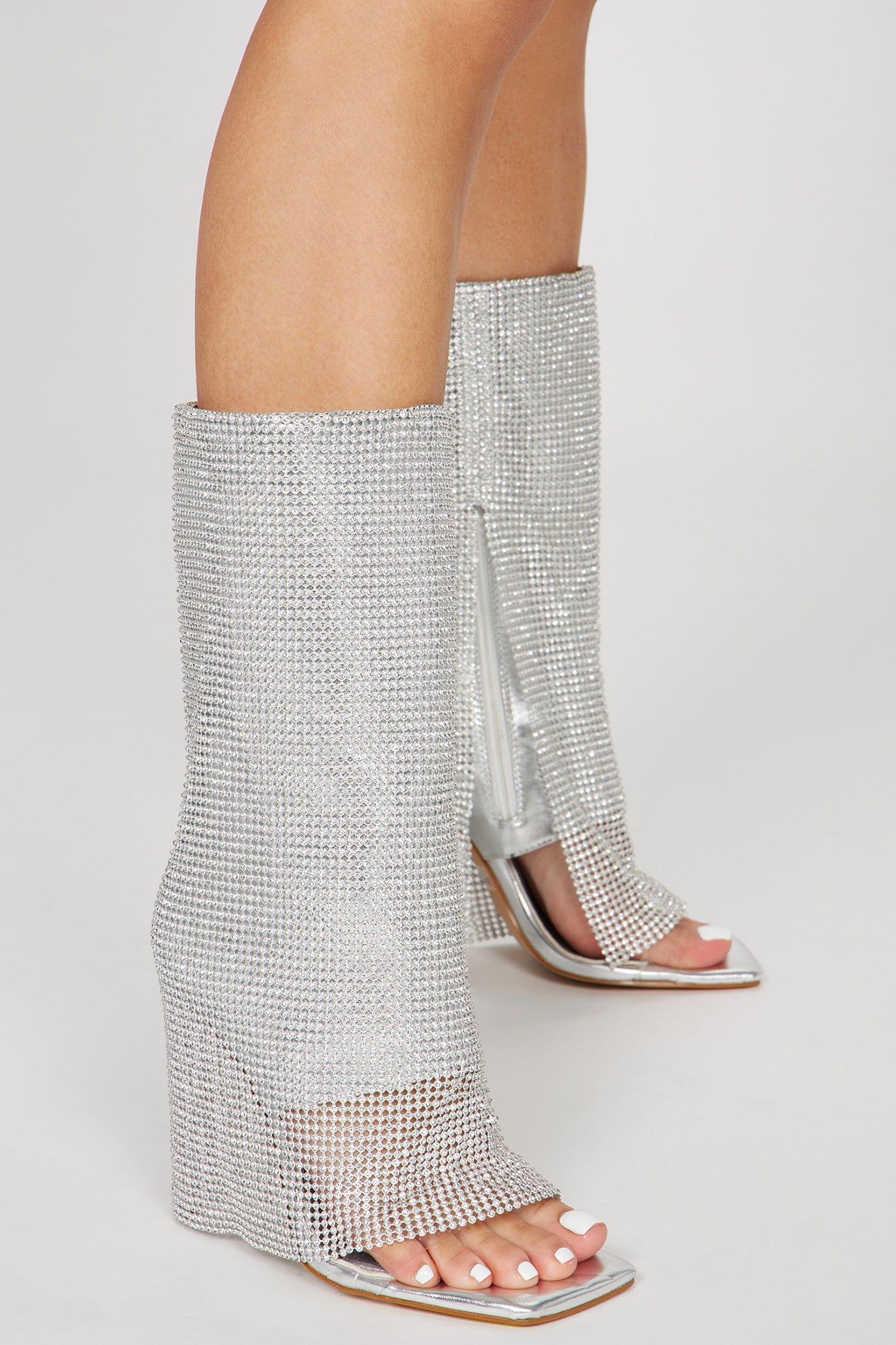 Send It With Love Heels - Silver sold by Fashion Nova product image thumbnail 3