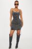 Doll In Denim Mini Dress - Black Wash sold by Fashion Nova