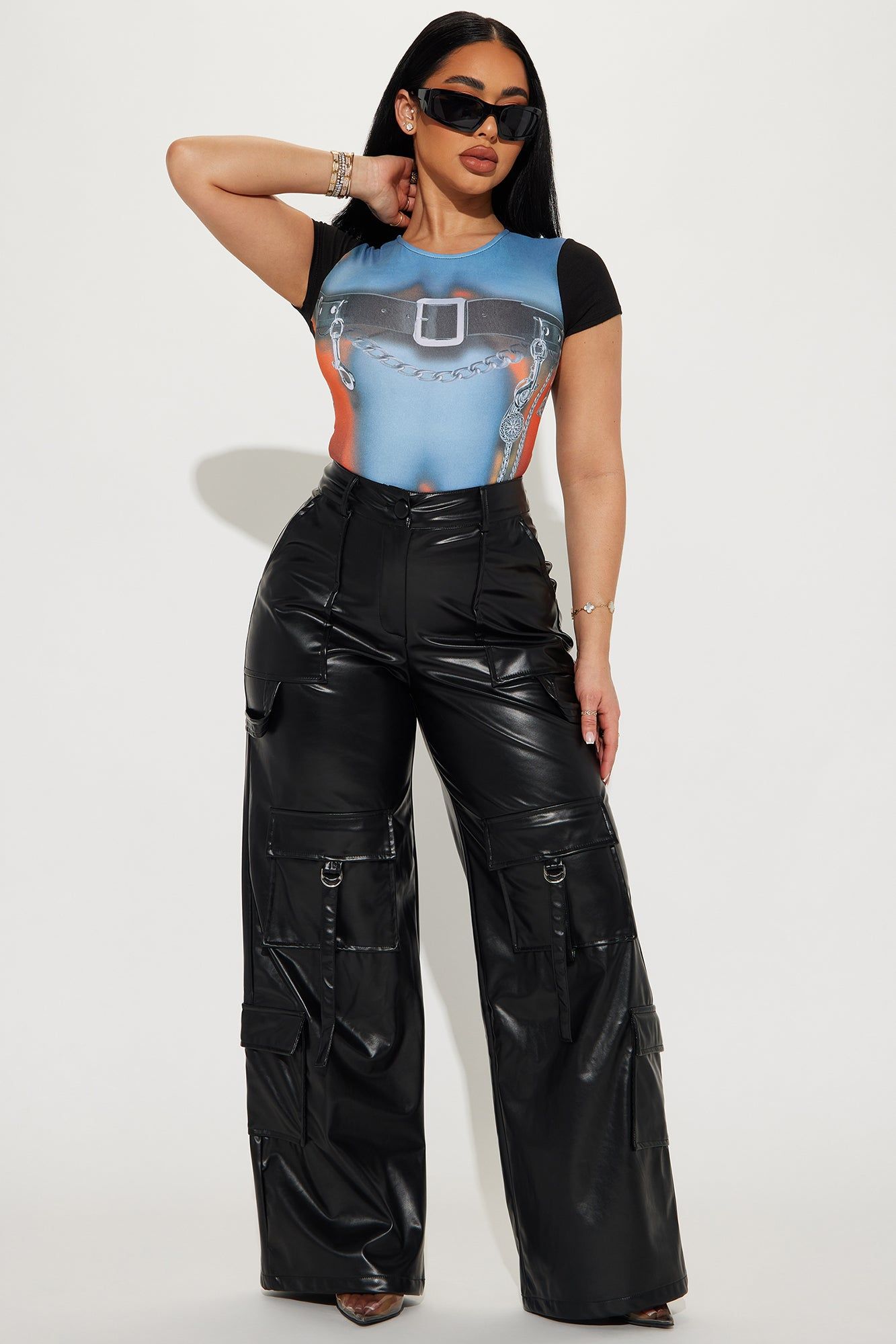 Chained To You Bodysuit - Blue/combo sold by Fashion Nova product image thumbnail 2