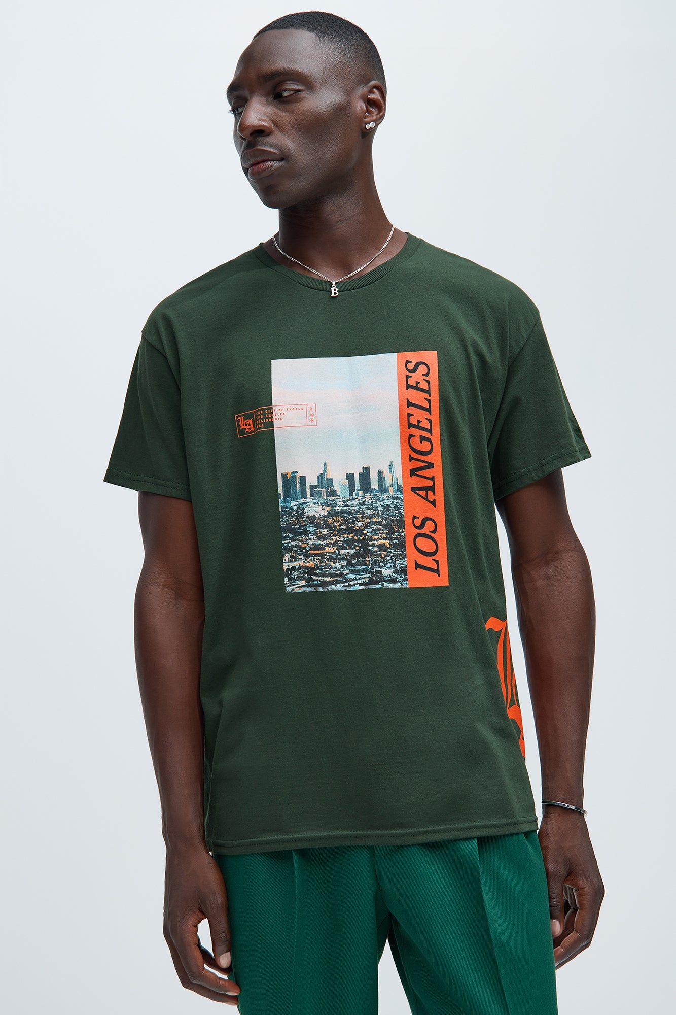 The City Of Los Angeles Short Sleeve Tee - Hunter sold by Fashion Nova
