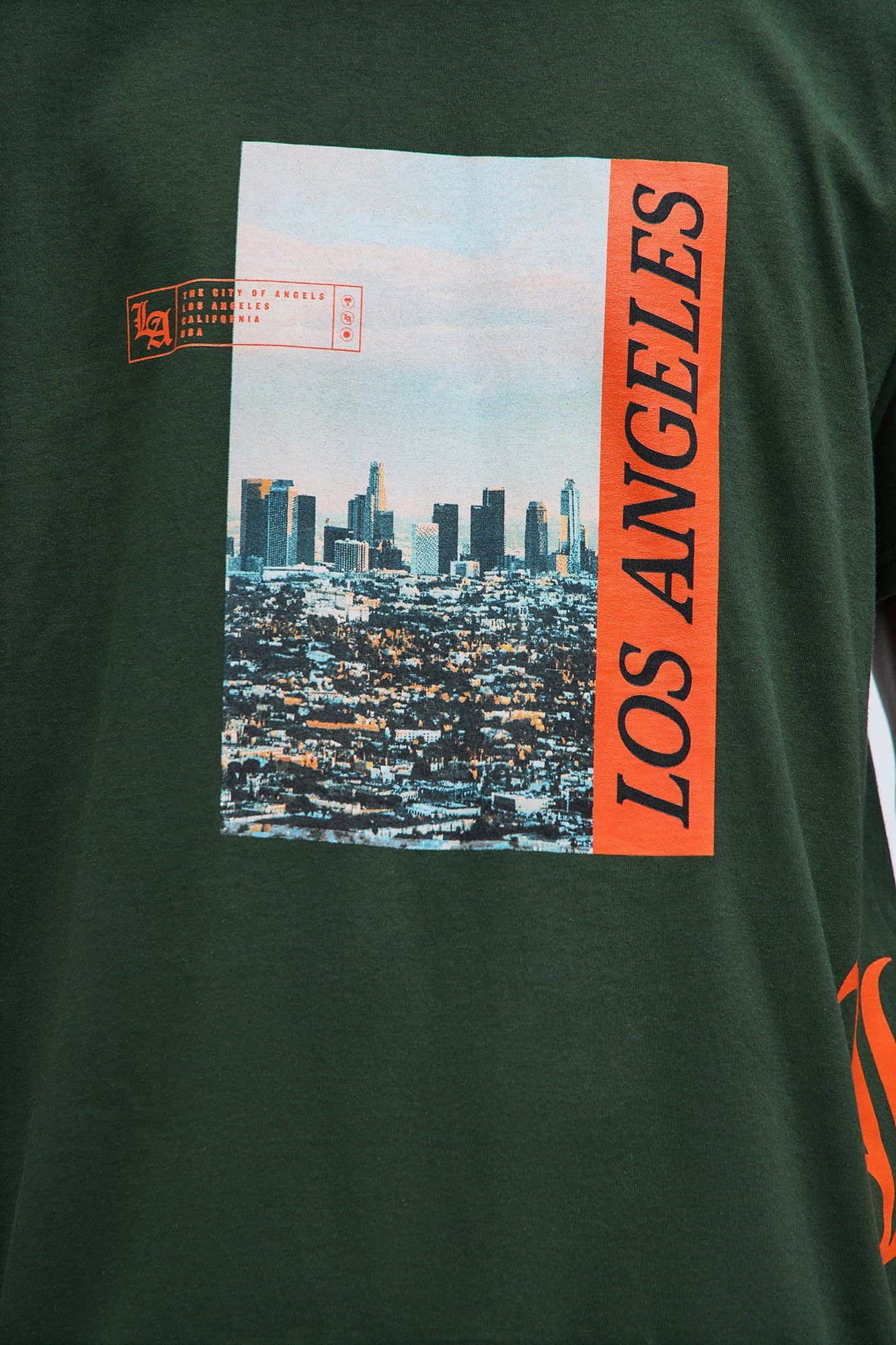 The City Of Los Angeles Short Sleeve Tee - Hunter sold by Fashion Nova product image thumbnail 2