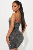 Doll In Denim Mini Dress - Black Wash sold by Fashion Nova