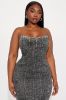 Doll In Denim Mini Dress - Black Wash sold by Fashion Nova