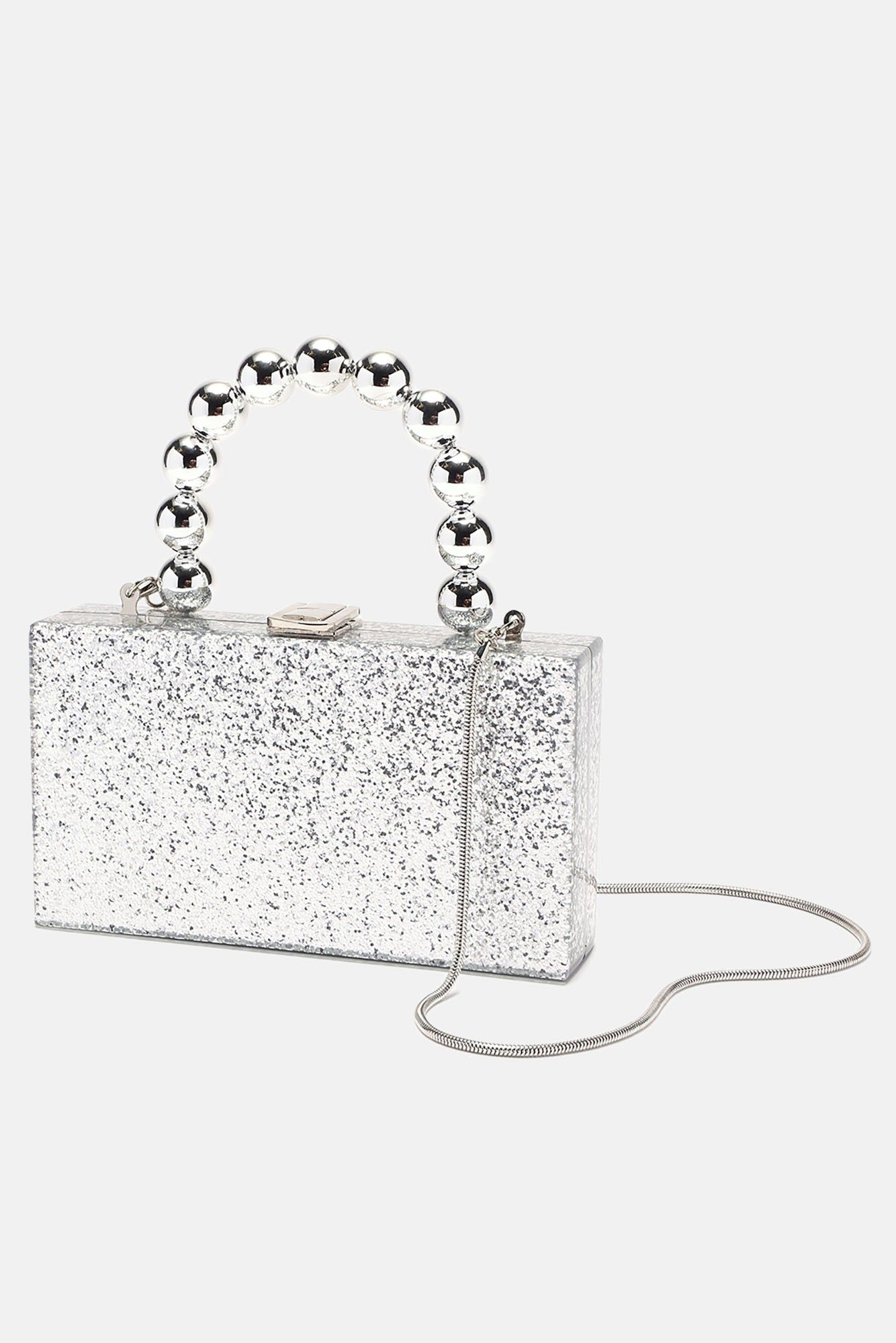 Glitter Girl Clutch - Silver sold by Fashion Nova product image thumbnail 3