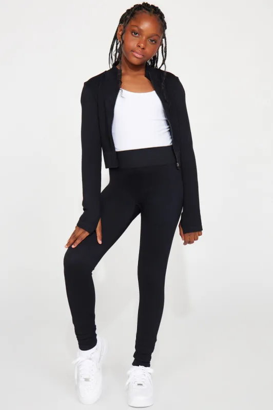 Mini The Best Fit Seamless Leggings - Black sold by Fashion Nova