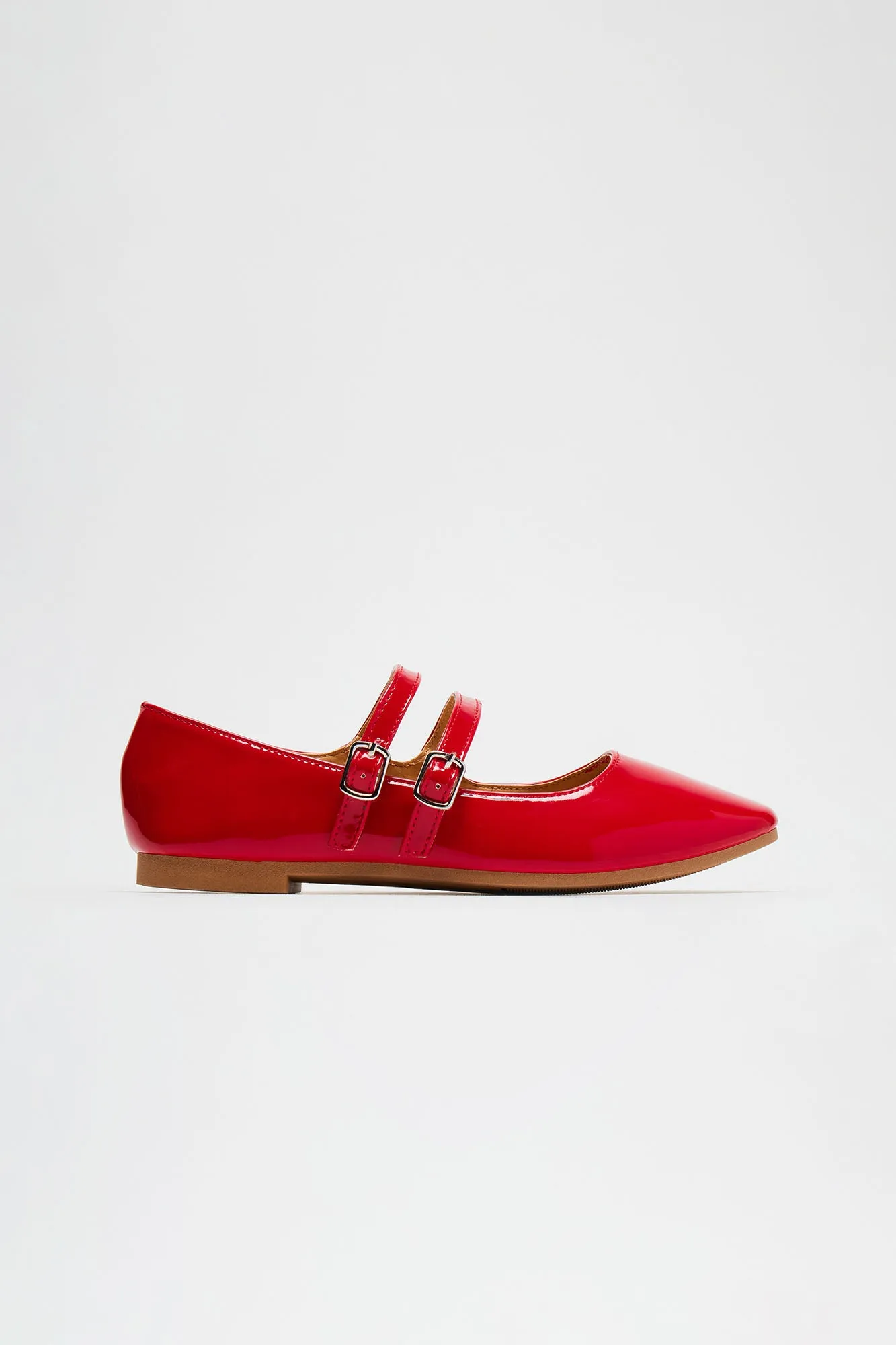 Strollin' Around Mary Jane Flats - Red sold by Fashion Nova product image thumbnail 4