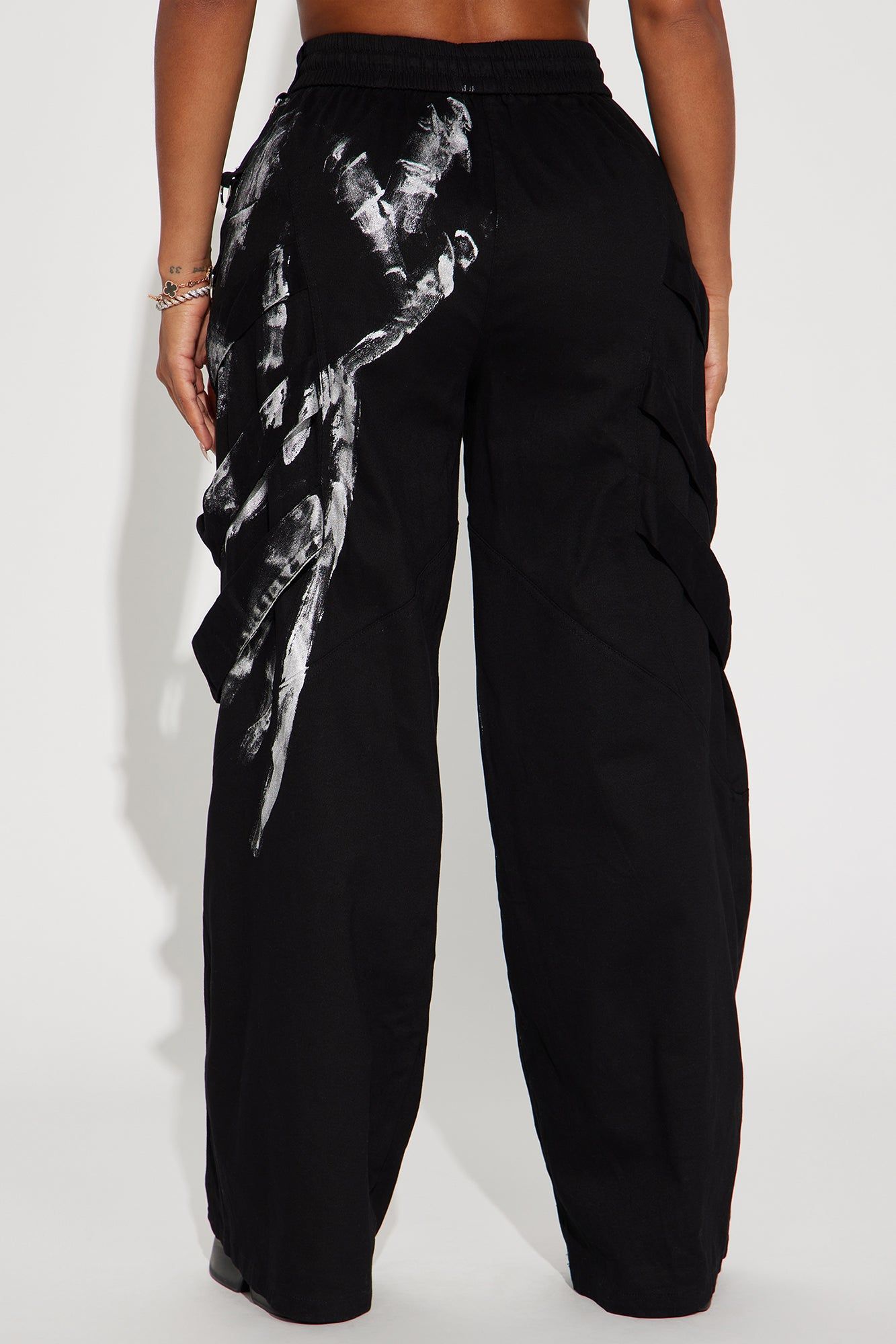 Metro Luv Metallic Foil Pant - Black/combo sold by Fashion Nova product image thumbnail 4