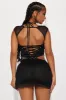Kyle Lace Micro Mini Dress - Black sold by Fashion Nova