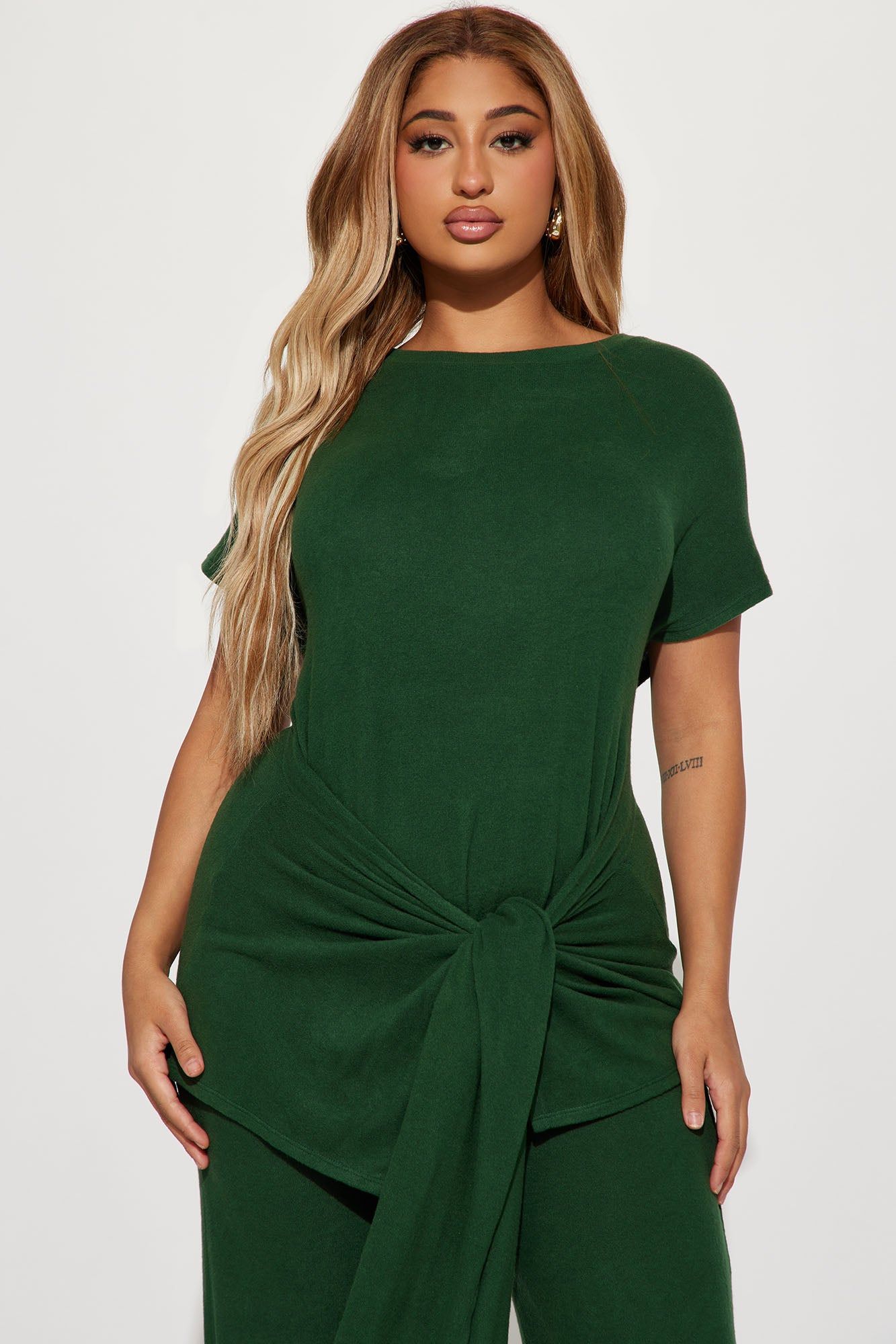 Mara Tie Waist Pant Set - Hunter sold by Fashion Nova product image thumbnail 2