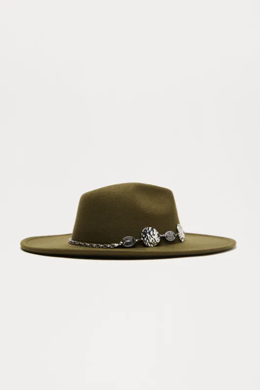 Desert Sunsets Fedora - Olive sold by Fashion Nova