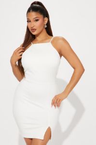 Evianna Mini Dress - Off White sold by Fashion Nova