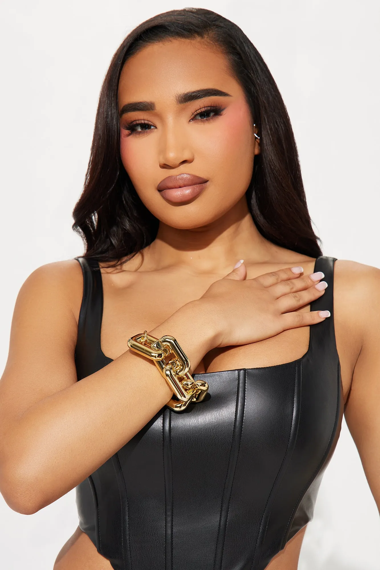 Flexing Game Strong Bracelet - Gold sold by Fashion Nova product image thumbnail 2