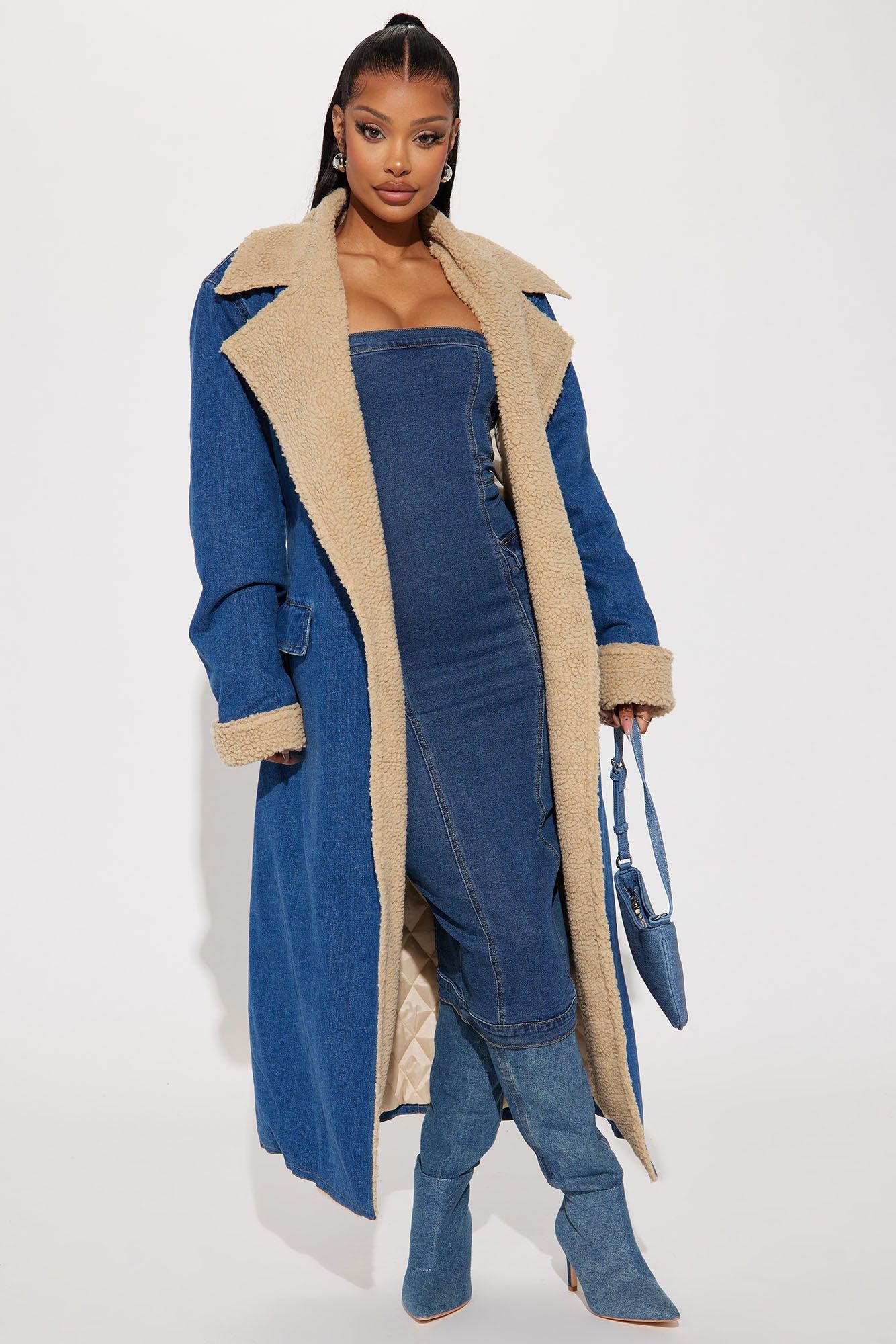 Street Style Denim Coat - Medium Wash sold by Fashion Nova