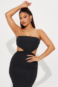 Living Lively Maxi Dress - Black sold by Fashion Nova