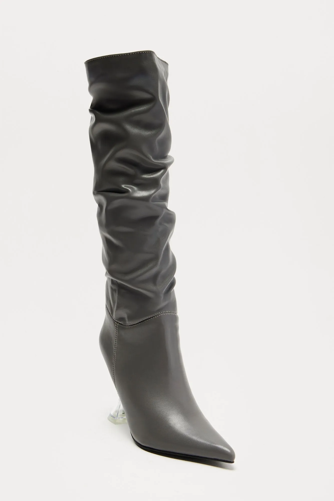 Cyrus Knee High Boots - Grey sold by Fashion Nova product image thumbnail 3