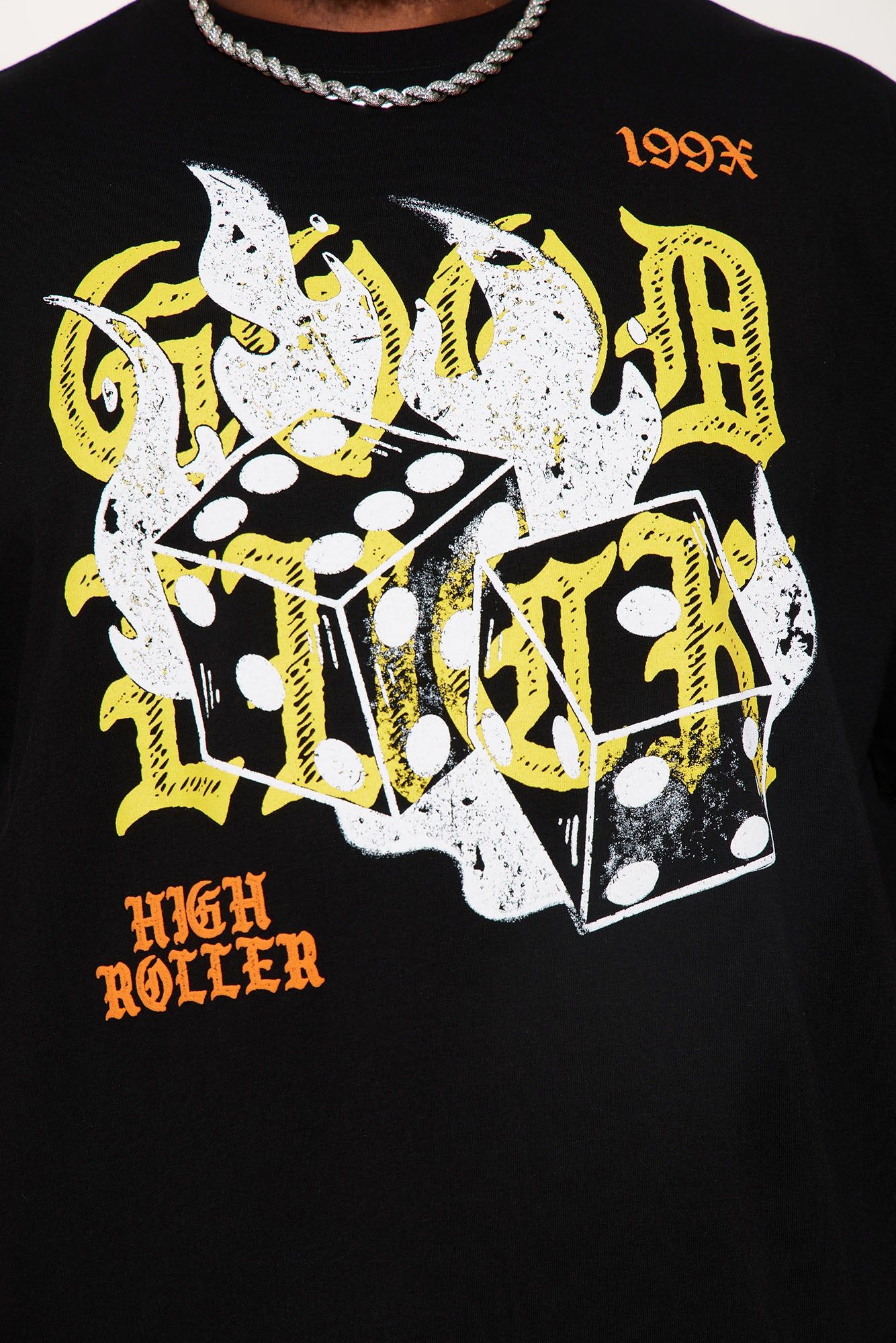 Good Luck High Roller Short Sleeve Tee - Black sold by Fashion Nova product image thumbnail 6