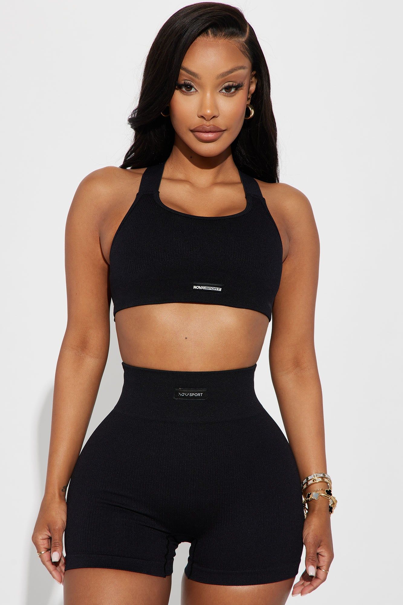 Effortless Clara Ribbed Seamless Bra Top - Black sold by Fashion Nova product image thumbnail 3