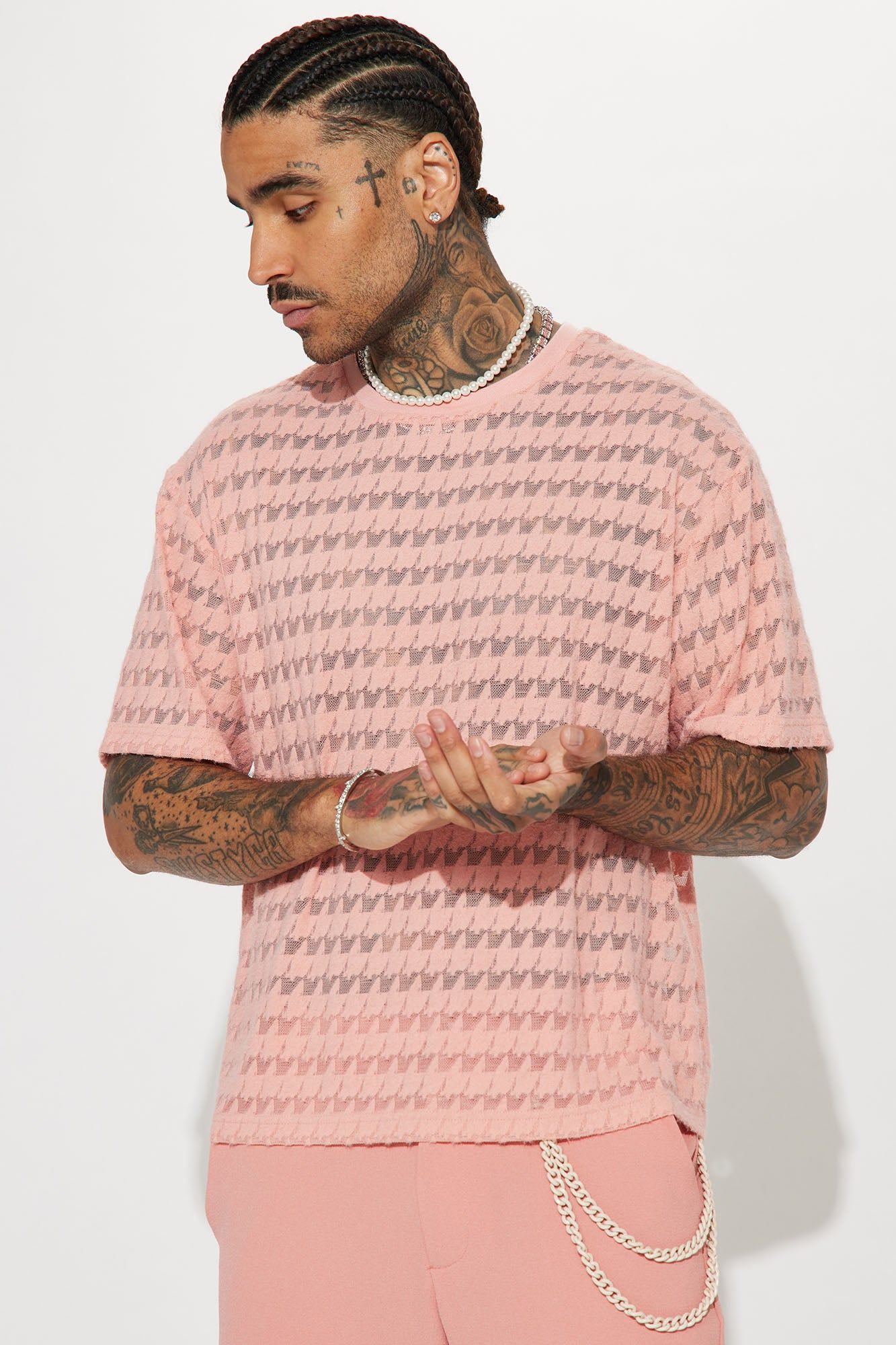 Having A Good Day Short Sleeve Crew Tee - Mauve sold by Fashion Nova