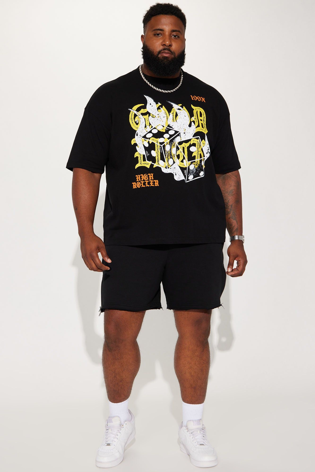 Good Luck High Roller Short Sleeve Tee - Black sold by Fashion Nova product image thumbnail 5