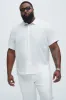 Bahamas Linen Classic Button Up Shirt - White sold by Fashion Nova