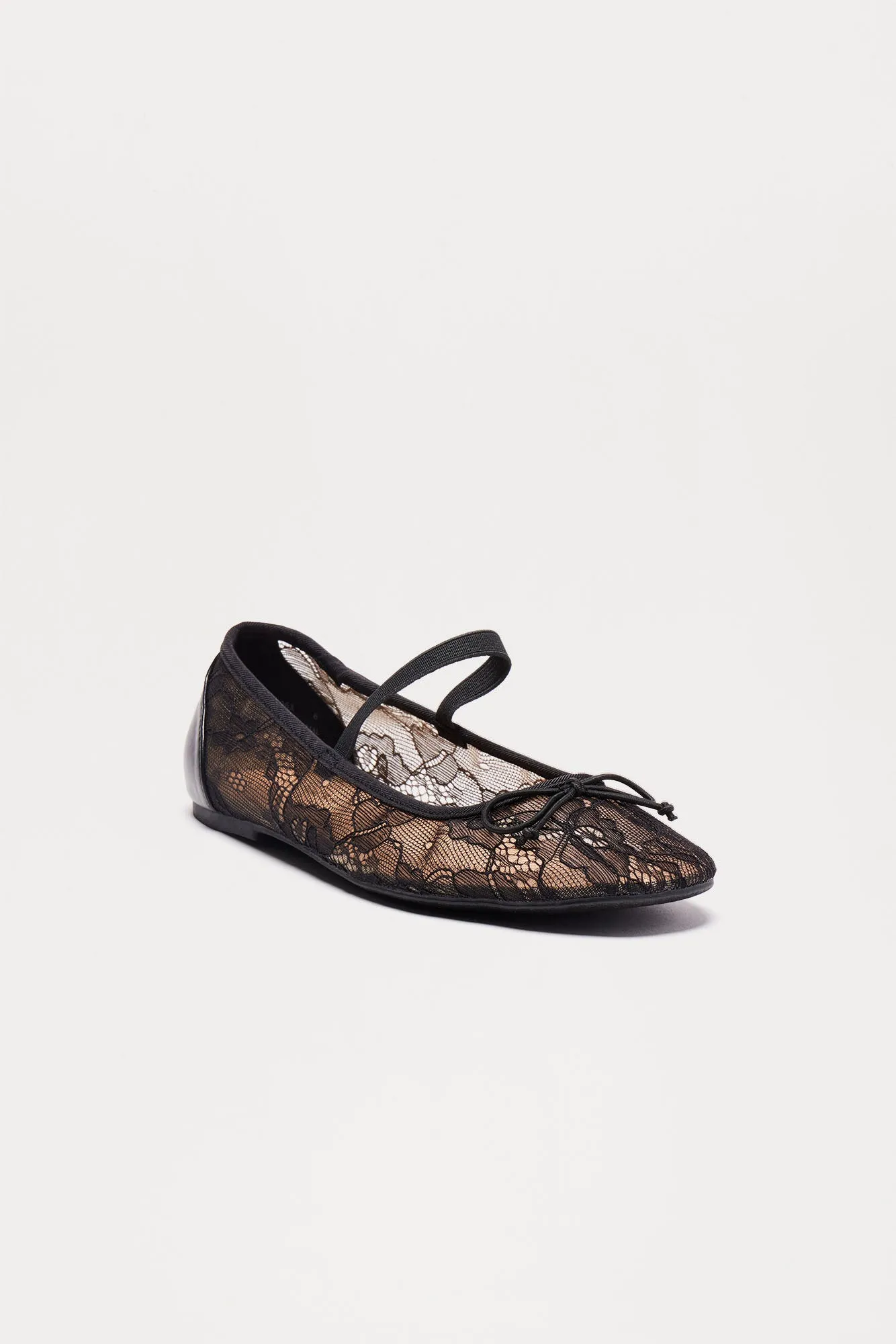 Merida Lace Ballet Flats - Black sold by Fashion Nova product image thumbnail 3