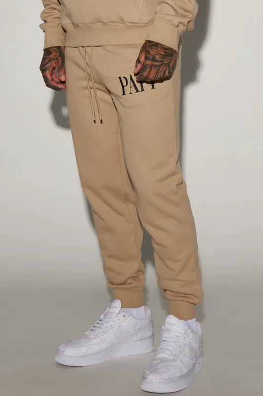 Family Goals Papi Jogger - Taupe sold by Fashion Nova