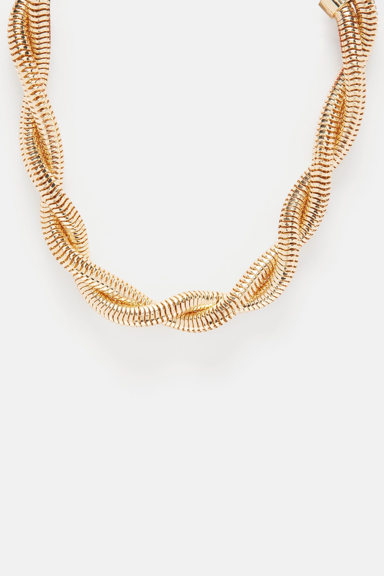 Classy With A Twist Necklace - Gold sold by Fashion Nova product image thumbnail 3